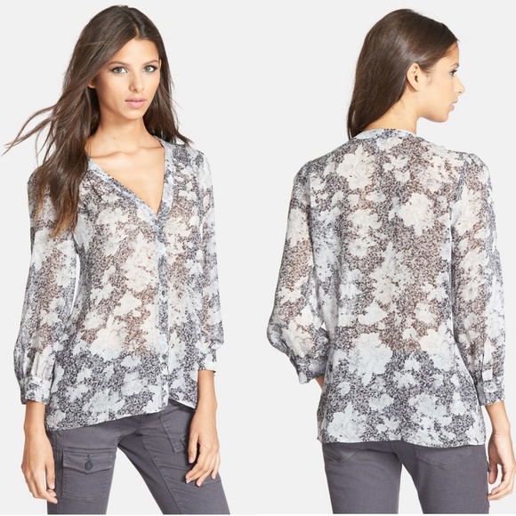 Joie Tops - Joie Cordia Print Silk Blouse